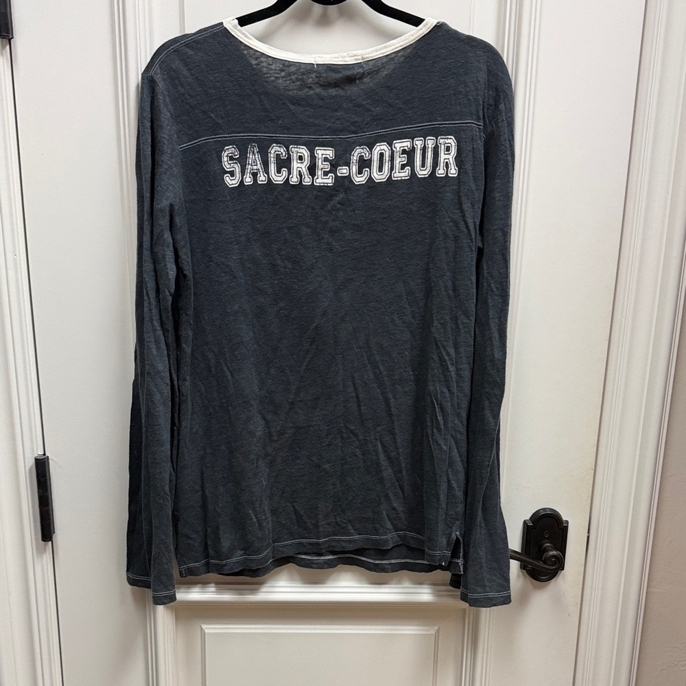 Isabel marant pour H&M women’s kids men Gray top Shirt linen sacre coeur French